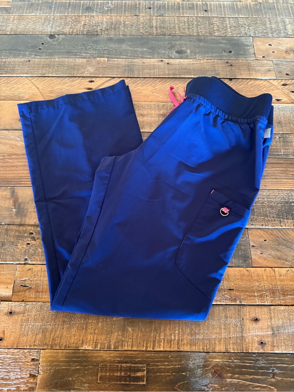 smitten Navy Blue Elastic-Waist Women's Pants